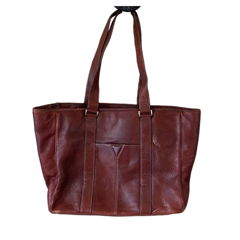 Johnston & Murphy Leather Laptop Tote